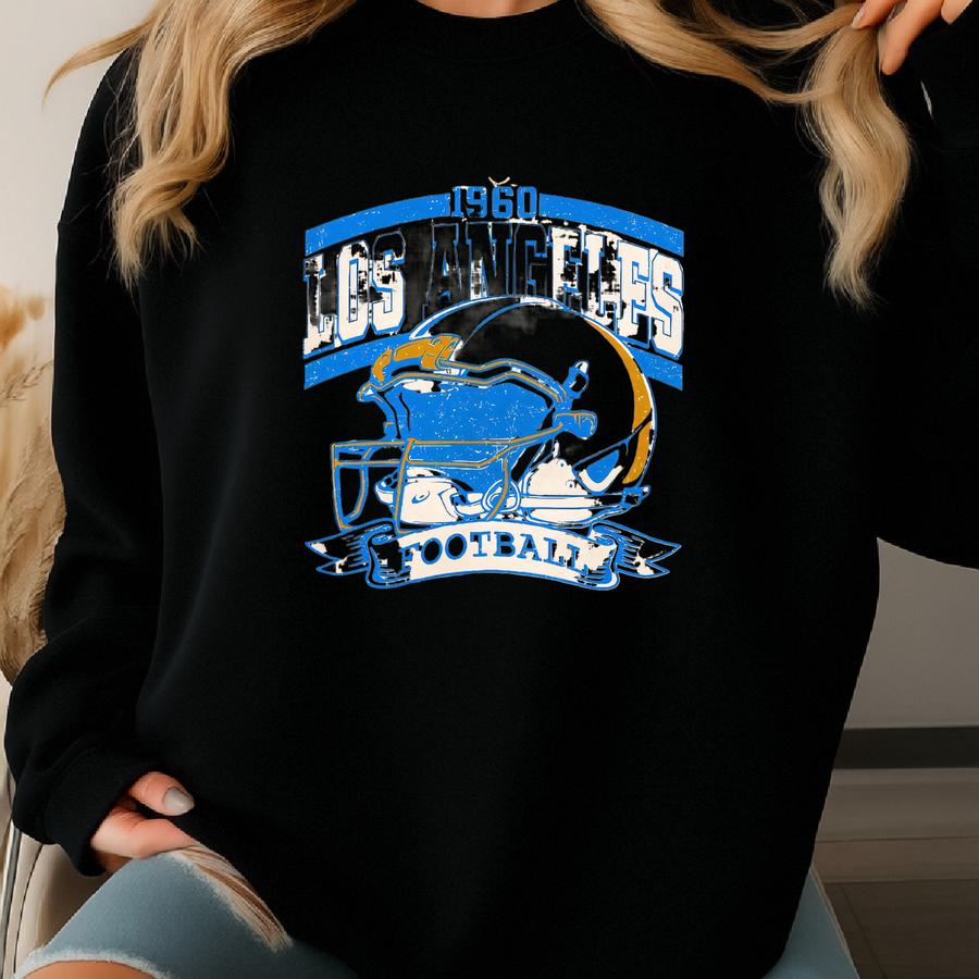 Retro 90s Style Los Angeles Football Sweatshirt, Game Day Shirt, Los Angeles Team Football Shirt, Sunday Los Angeles, Los Angeles Football Sweatshirt