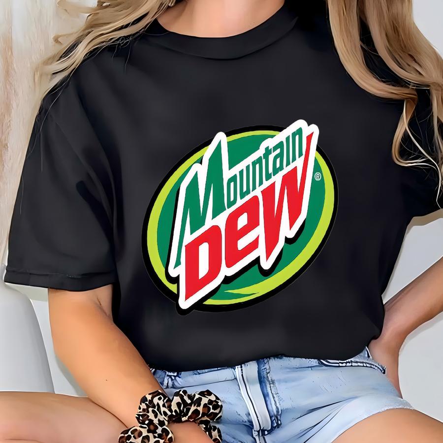Mountain Dew Addiction Hoodie, Mtn Dew Crewneck Sweatshirt, Soda Lover Hoodie, Mountain Dew Logo Sweatshirt, Gift For Mtn Dew Lover, E1020 T-shirt