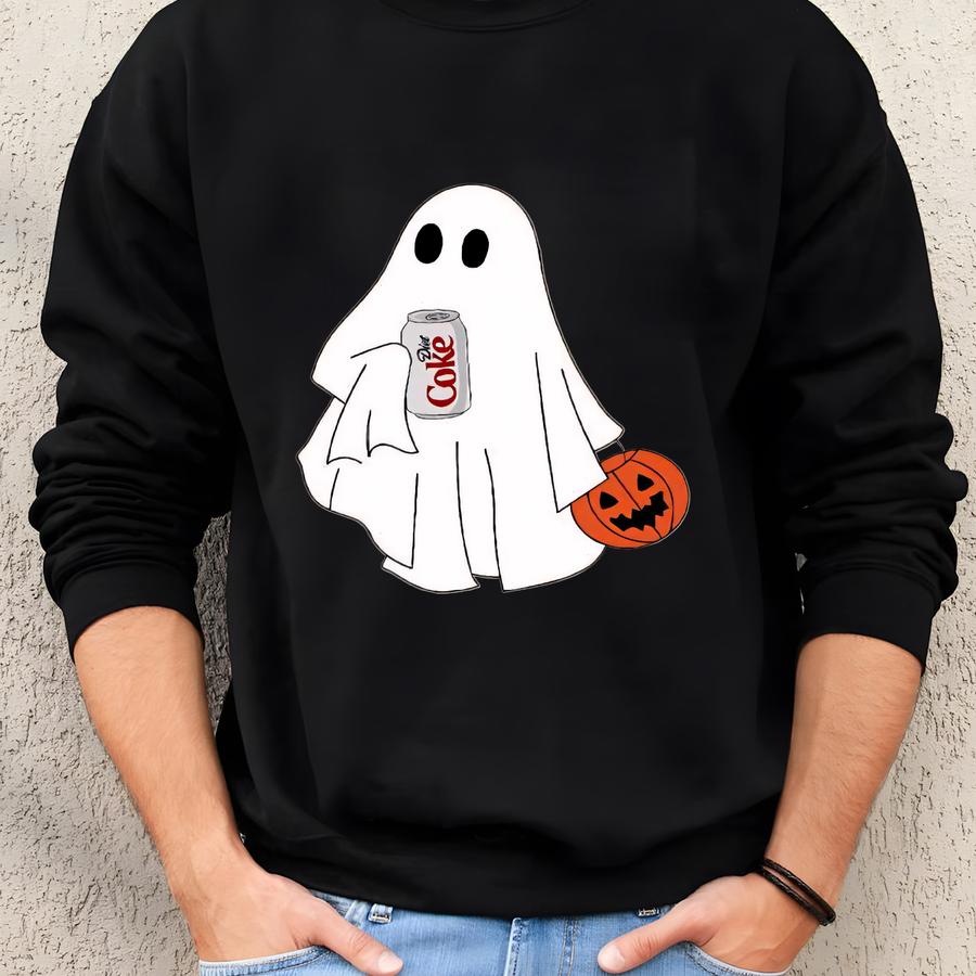 Halloween Diet Coke Ghost Sweatshirt, Diet Coke Ghost Sweater, Funny Skeleton Diet Coke Sweatshirt, Diet Coke Shirt, Diet Coke Lover Shirt Sweatshirt