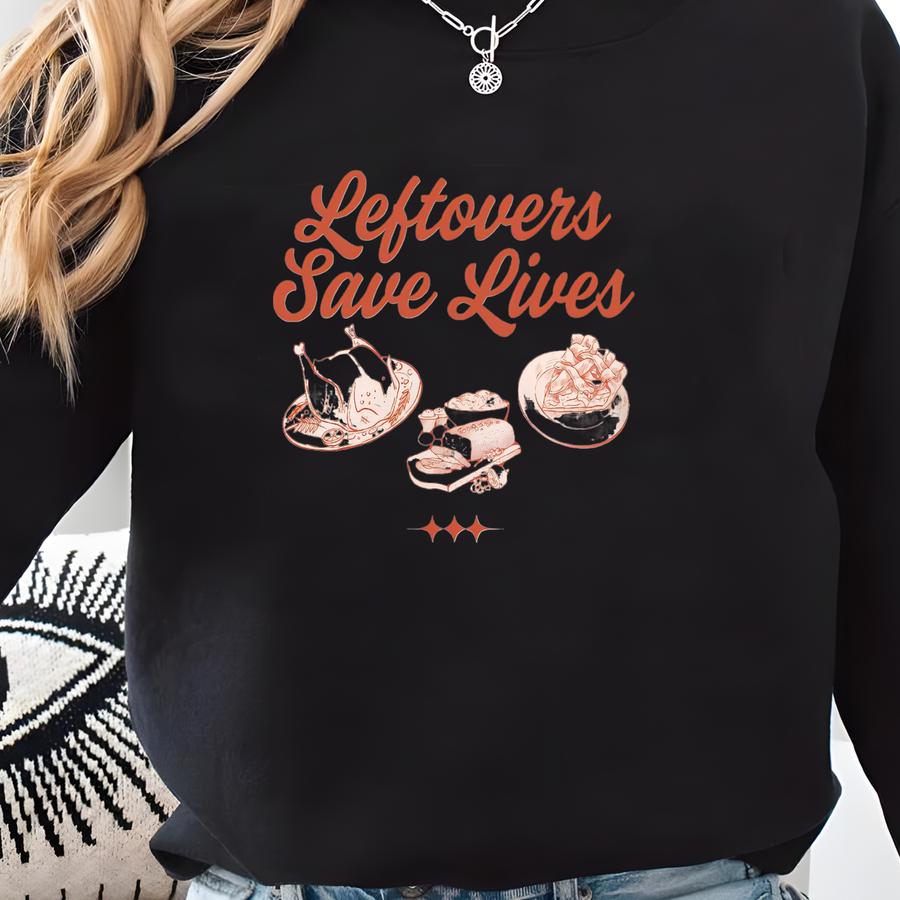 Funny Thanksgiving Leftovers T-shirt: Turkey Pie Graphic Tee Sweatshirt