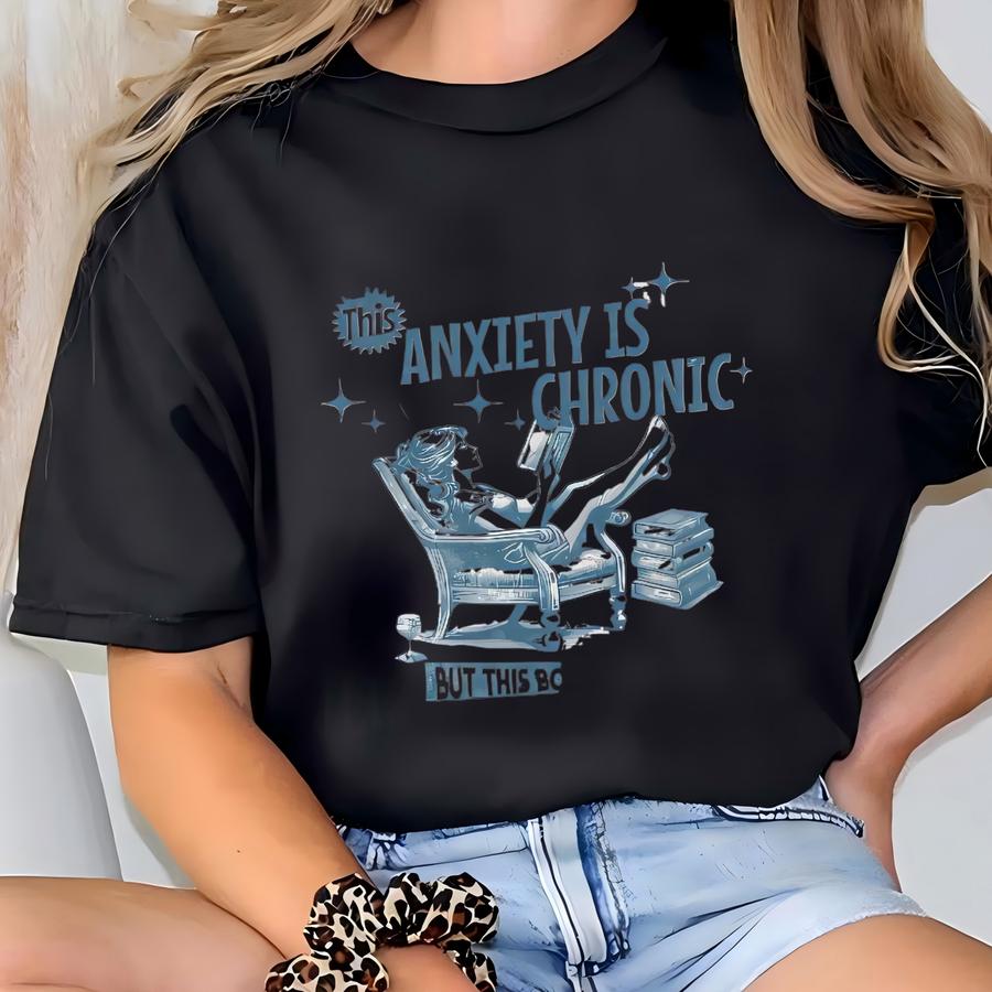 Funny Bookish Shirt, Anxiety Humor, Book Lover Tshirt, Gift For Reader, Booktok Stuff, Bookworm, Smut Shirt, Book Lover Tee, Bookish Tee T-shirt