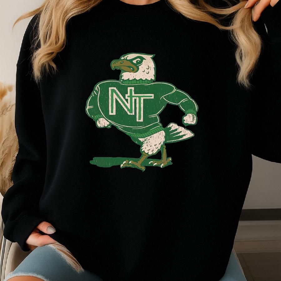 Vintage Scrappy The Eagle - University Of North Texas Sweatshirt