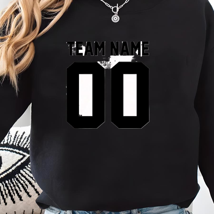 Make Your Own Name And Number Jersey, Personalized Football Jersey Shirt, Customized Football Jersey, Team Adult Women Jersey, Team Jersey Sweatshirt