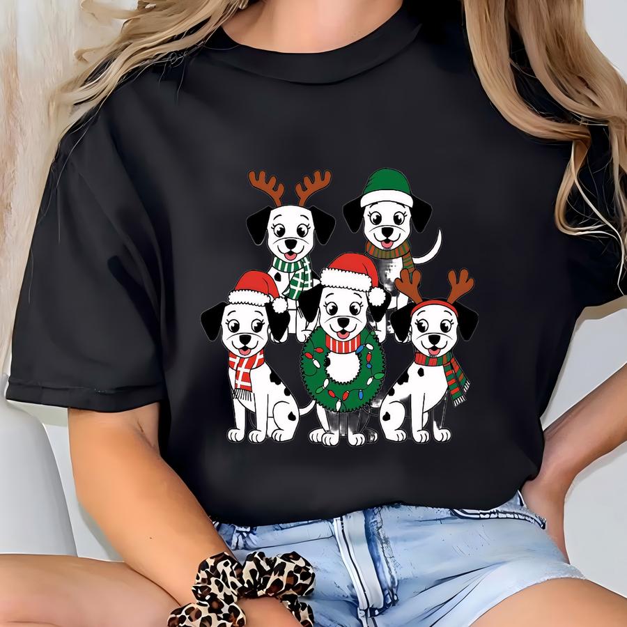 Christmas Dog Shirt, Christmas Dalmatian Shirt, Christmas Lights Shirt, Dalmatians Mom Shirt, Dog Shirt, Christmas Shirt T-shirt