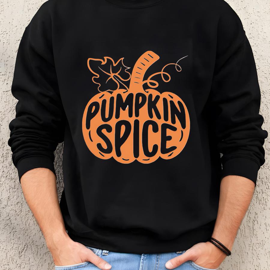 Painted Pumpkin, Pumpkin Long Sve Shirt, Thanksgiving Tee, Cute Fall Shirt, Fall T, Pumpkin Silhouette, Pumpkin Spice Tee Sweatshirt