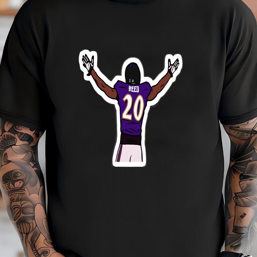 Ed Reed Embrace The Crowd Glossy Sticker (3”, Water Resistant) Laptop And Phone Decal T-shirt
