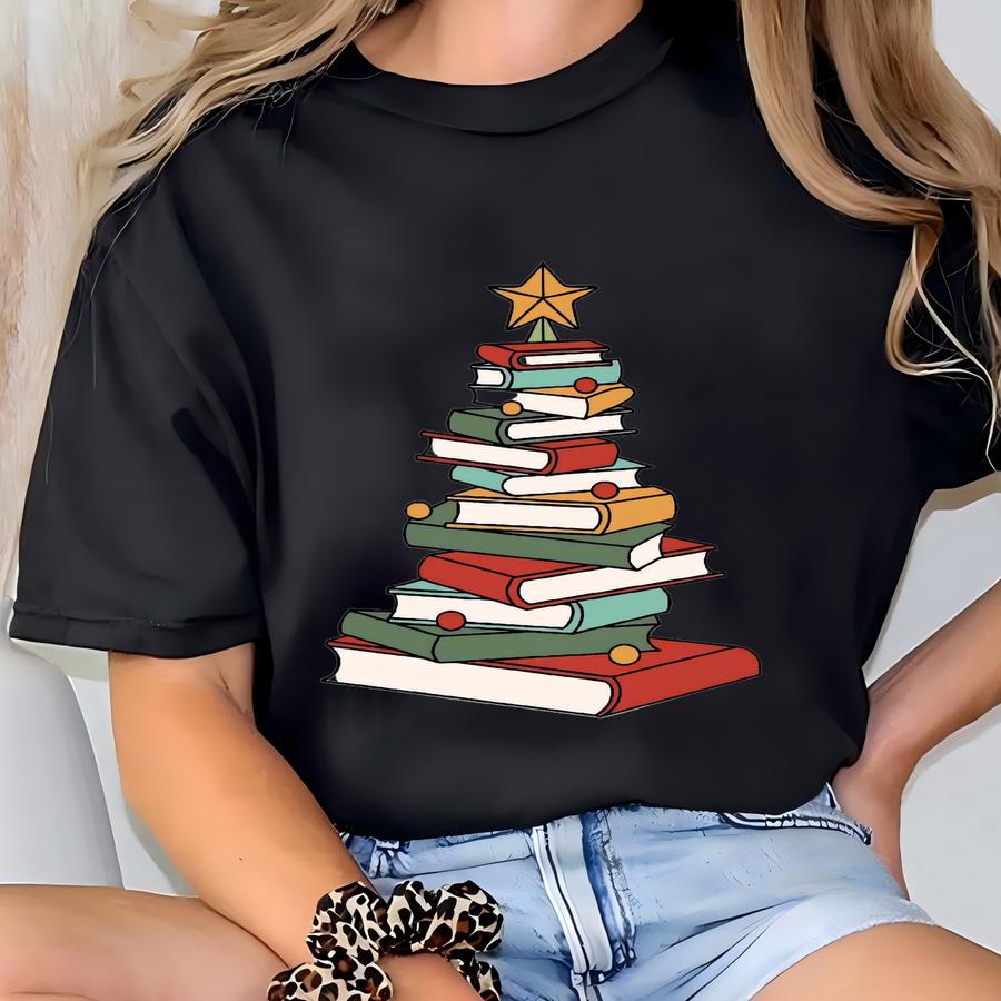 Custom Book Ornament, Personalized Christmas Book Tree Ornament, Book Lover Ornament, Librarian Ornament Bookish Ornament Book Club Ornament T-shirt