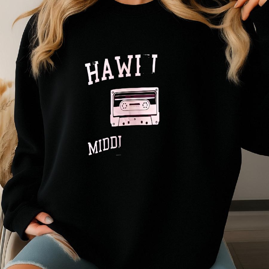 Vintage 00s Hawkins Middle School Maroon Unisex Sweatshirt Medium Hawkins Crewneck Hawkins Sweater Spell Out Print Logo Middel School Jumper Sweatshirt