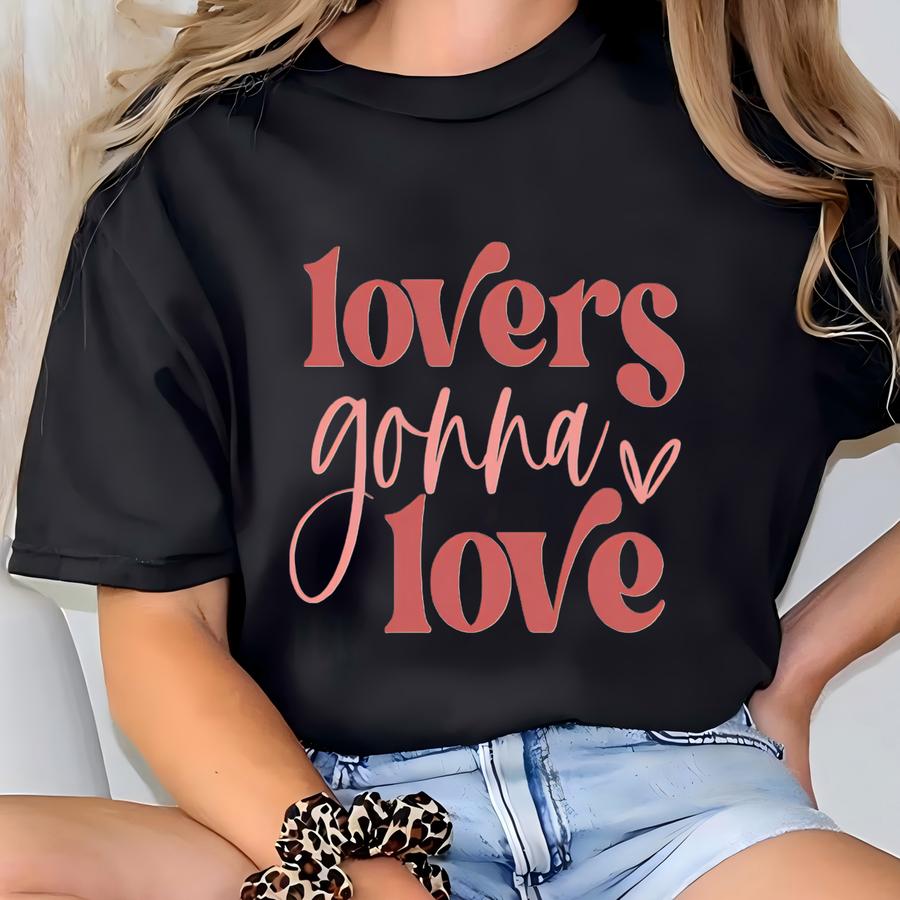 Lovers Gonna Love Kids Valentine's Day Shirt, Toddler Valentine Shirt, Pink And Red Valentines Day Tee, Cute Natural Tee For Girls, Heart T-shirt