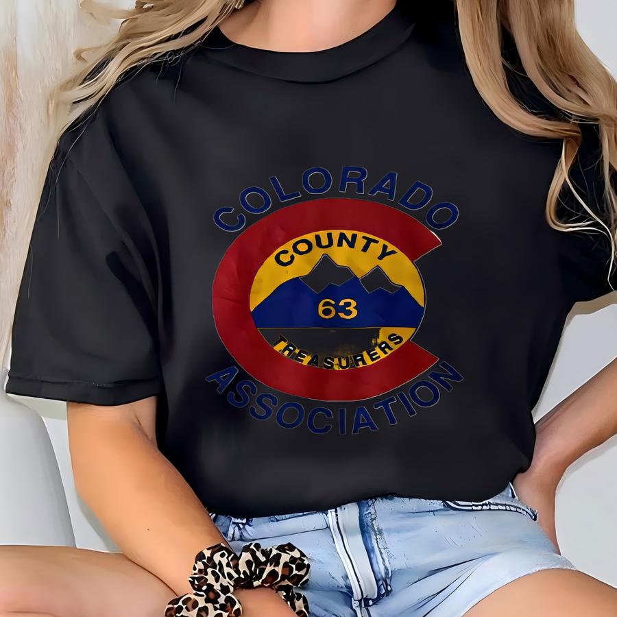 Vintage Colorado Association White Unisex Sweatshirt Large Colorado Association Crewneck Colorado Association Sweater Pullover Print Logo T-shirt