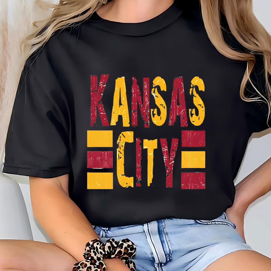 Kansas City Football Kids Tee: Vintage Style Game Day Shirt T-shirt