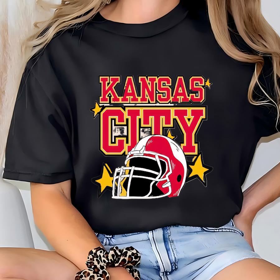 Kansas City Football Kids Tee: Vintage Style Game Day Shirt T-shirt