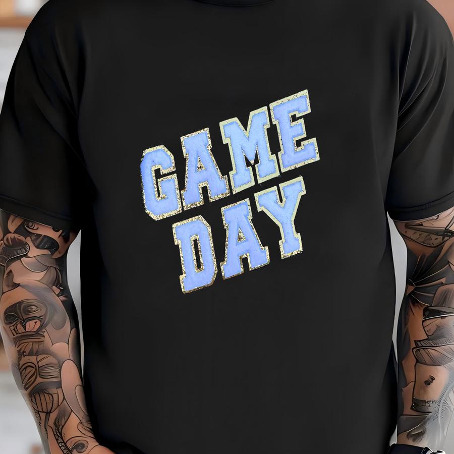 Custom Game Day Chenille Patch Sweatshirt T-shirt