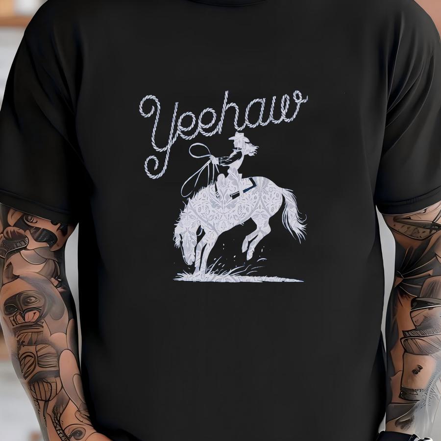 Yeehaw Cowgirl Sweatshirt, Western Sweatshirt, Western Graphic Tee, Cowgirl Aesthetic Crewneck, Cowgirl Era, Gift For Cowgirl T-shirt