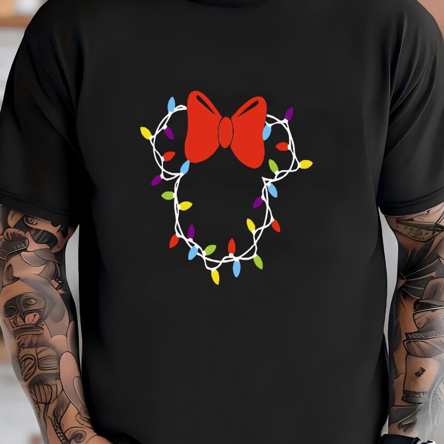Christmas Light  Mouse Shirt, Head Tshirt, Christmas Light Sweatshirt,  Head Shirt, Christmas Light T-shirt