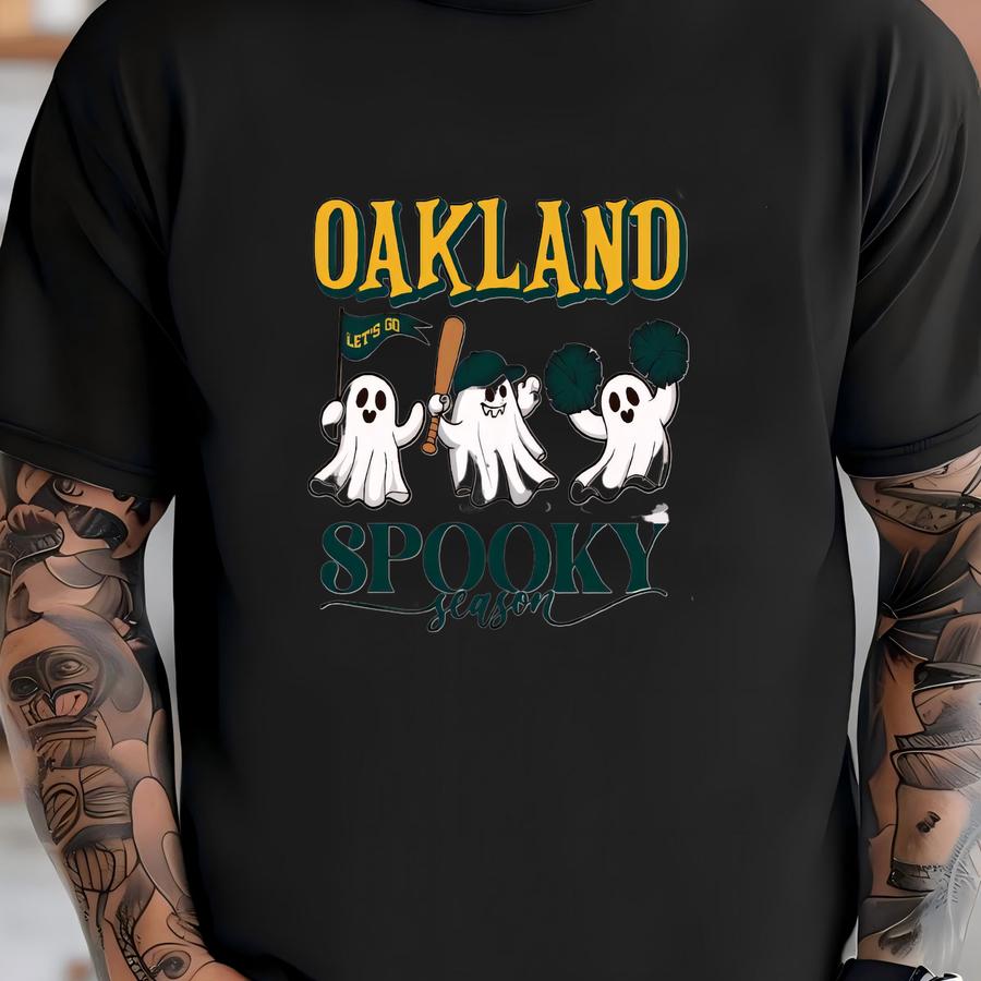 Oakland Baseball Orange Team Spooky Season Cute Vintage Sweatshirt, Lets Go Oakland Baseball Team Retro Hoodie, Baseball Mom Shirt, For Her T-shirt