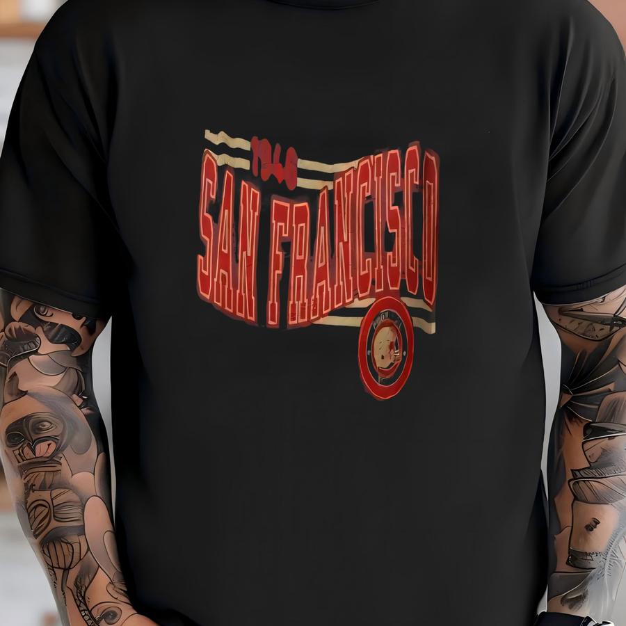 San Francisco Football Retro Cropped Shirt, Vintage San Francisco 49 Crop Top, Throwback Forty Niner Boxy Fit Tee, Womens 49er Crop Crewneck T-shirt