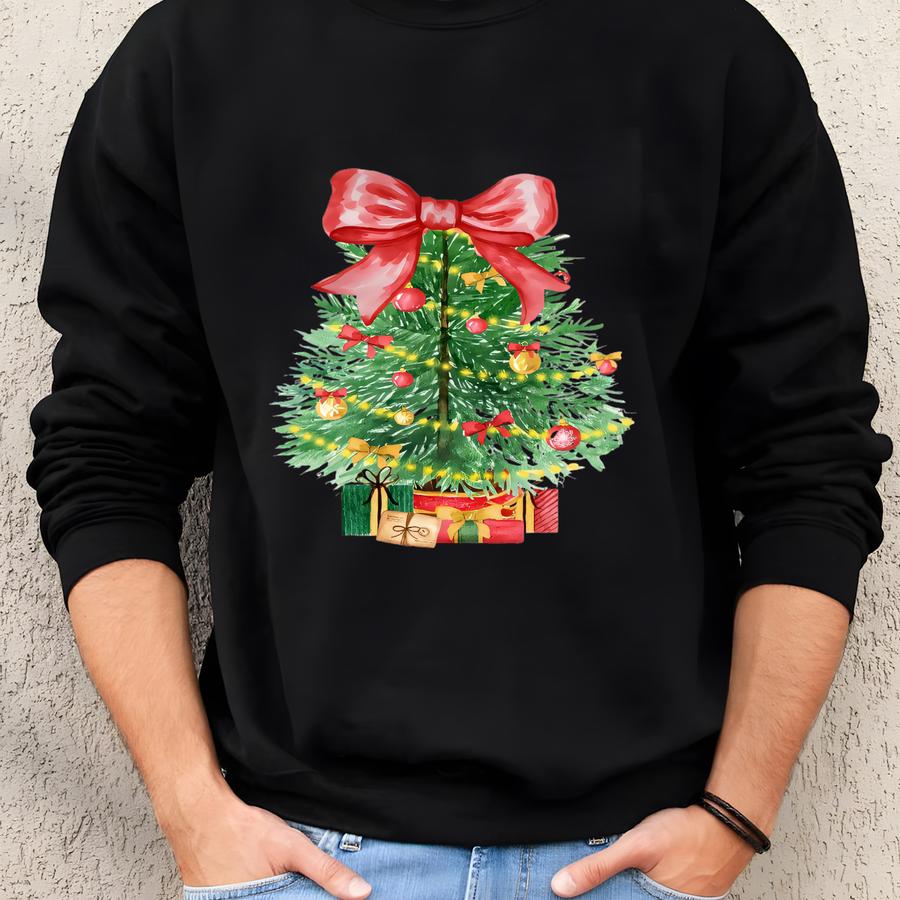 Vintage Christmas Sweatshirt, Christmas Sweatshirt, Pink Christmas Sweatshirt, Christmas Gift, Christmas Tree Sweatshirt, Winter Sweatshirt Sweatshirt