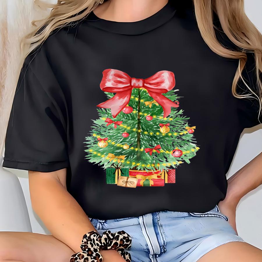 Vintage Christmas Sweatshirt, Christmas Sweatshirt, Pink Christmas Sweatshirt, Christmas Gift, Christmas Tree Sweatshirt, Winter Sweatshirt T-shirt