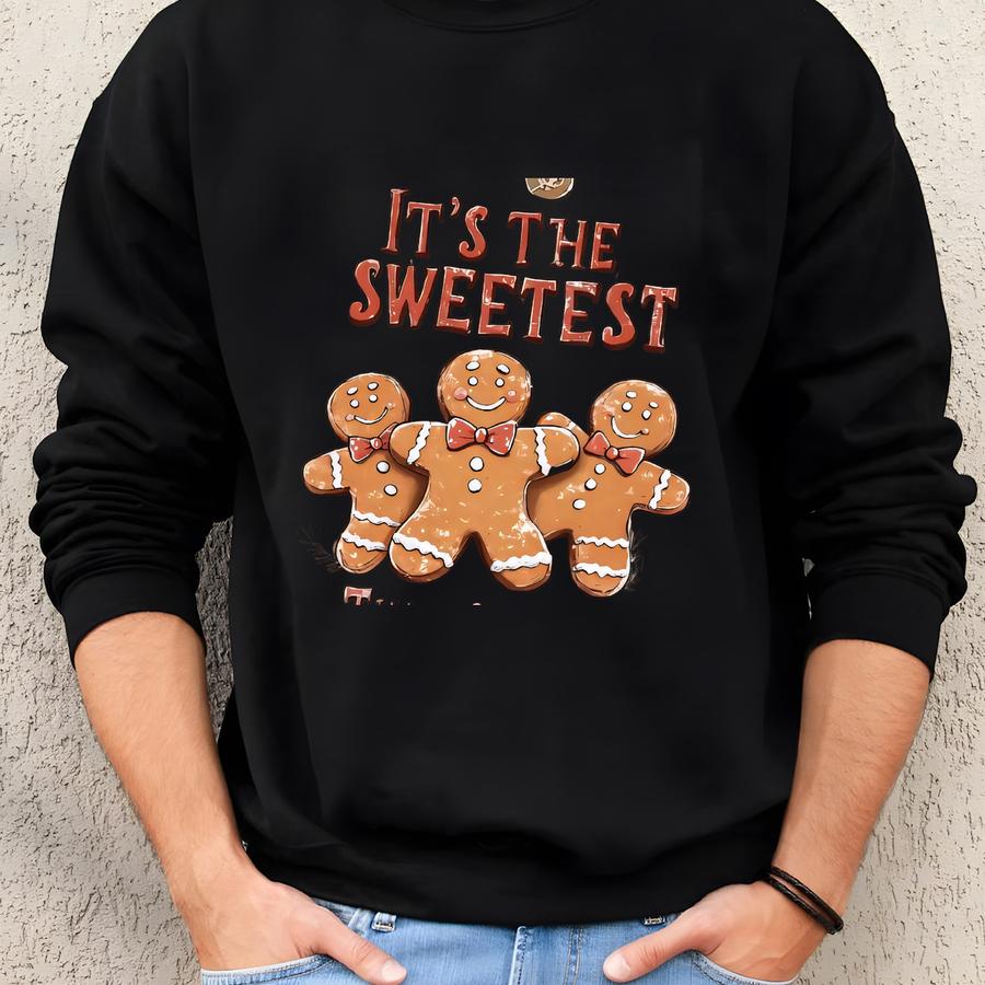 It's The Sweetest Time Of The Year Shirt,gingerbread Shirt,cute Christmas Shirt,gingerbread Man Tshirt,women Holiday Shirt,christmas Cookie Sweatshirt