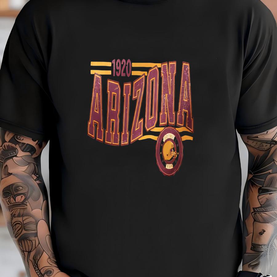 Arizona Football Retro Crewneck Sweatshirt, Cardinal Retro Stripe Sve Sweatshirt, Arizona Unisex Shirt, Game Day Shirt, Cardinal Fan Gift T-shirt