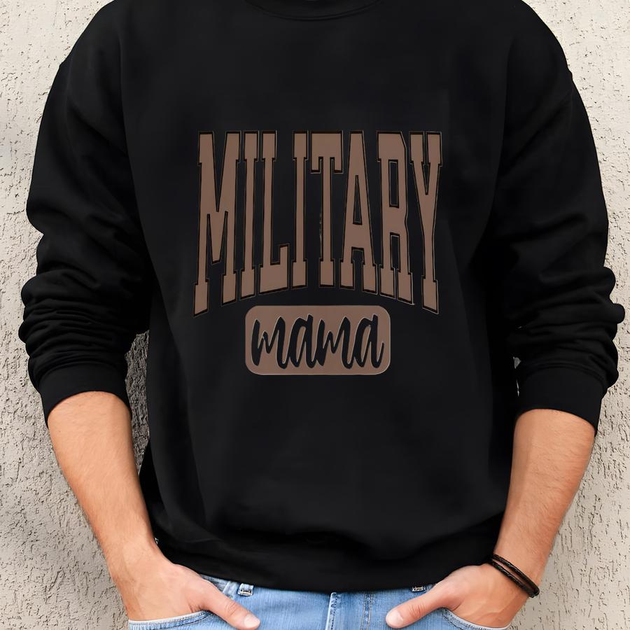 Military Sweatshirt Personalized Military Shirt Mom Gift Family Apparel Military Support Clothing Deployment Comfort Wear Patriotic Support Sweatshirt