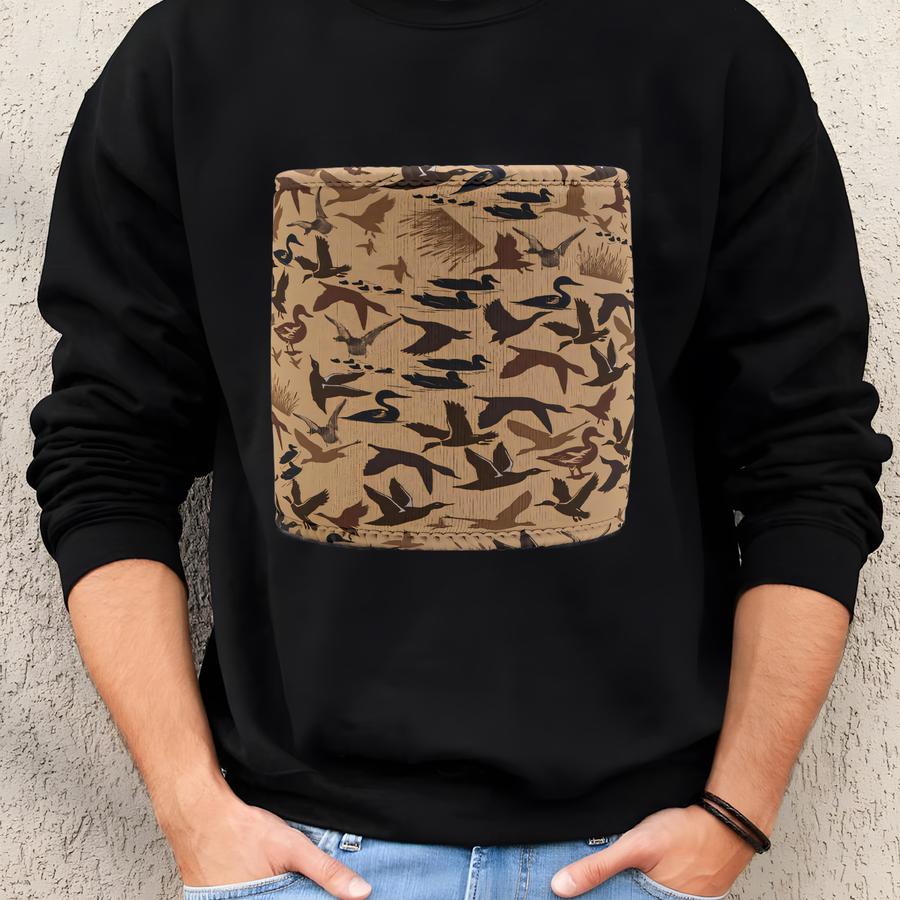 Neoprene Duck Camo Koozie Sweatshirt