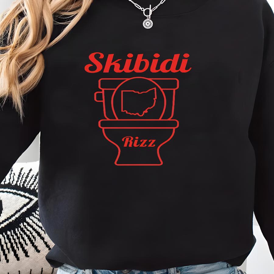 Skibidi Ohio Rizz Tee, Skibidi Ohio Rizz, Skibidi Ohio Rizz Shirt, Skibidi Ohio Rizz T-shirt, Skibidi Ohio, Ohio Rizz, Toilet Rizz Tee Sweatshirt