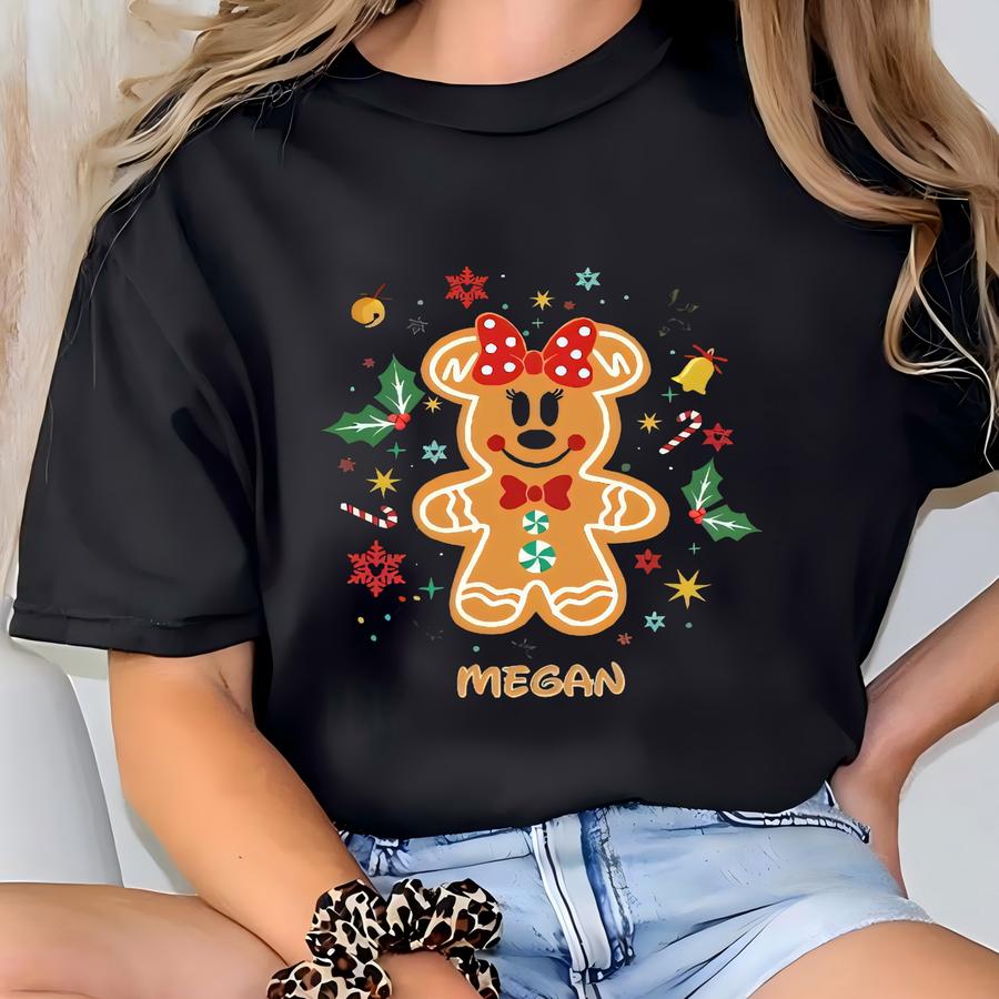 Custom Tee, And Friends Gingerbread, Cookie Tee, Xmas Cookie Tee, And Friends Shirt, Christmas Tee T-shirt