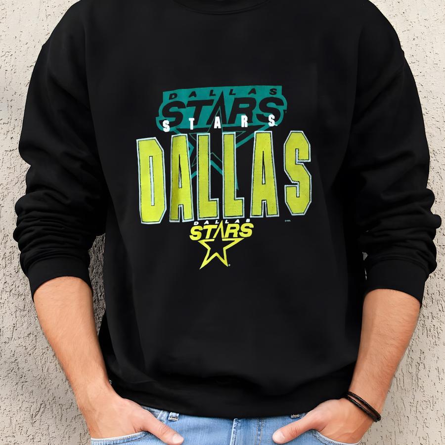 Vintage 90s Stars Hockey Sweatshirt, Stars Shirt, Stars Hoodie, Stars Fan Shirt, Gift For Her, Gift For Him Sweatshirt