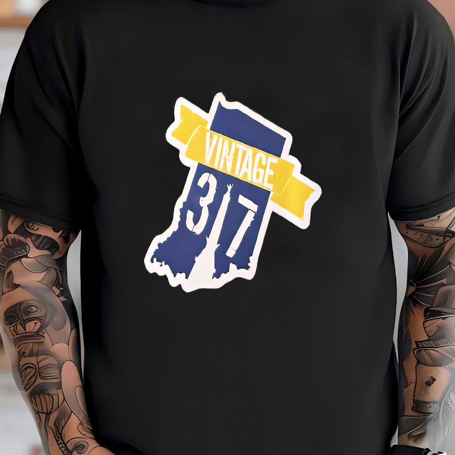 Vintage 1963 Ohio License Plate Fb 19 Navy Blue White Quality Embossed Steel T-shirt