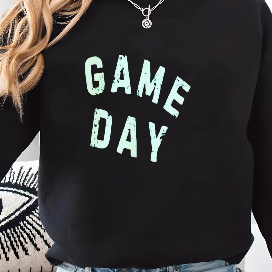 Custom Game Day Sweatshirt, Gameday Sweater, Baseball Mom, Football Mama, Game Day Vibes, Personalized Sports Crewneck, Preppy Game Day Sweatshirt