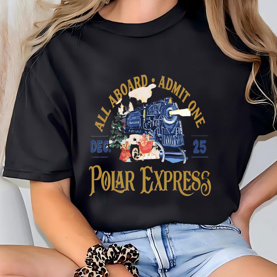 Polar Express Christmas Sweatshirt, Family Christmas Sweatshirt, Winter Crewneck, Holiday Season Sweater, Merry Christmas Sweatshirt T-shirt