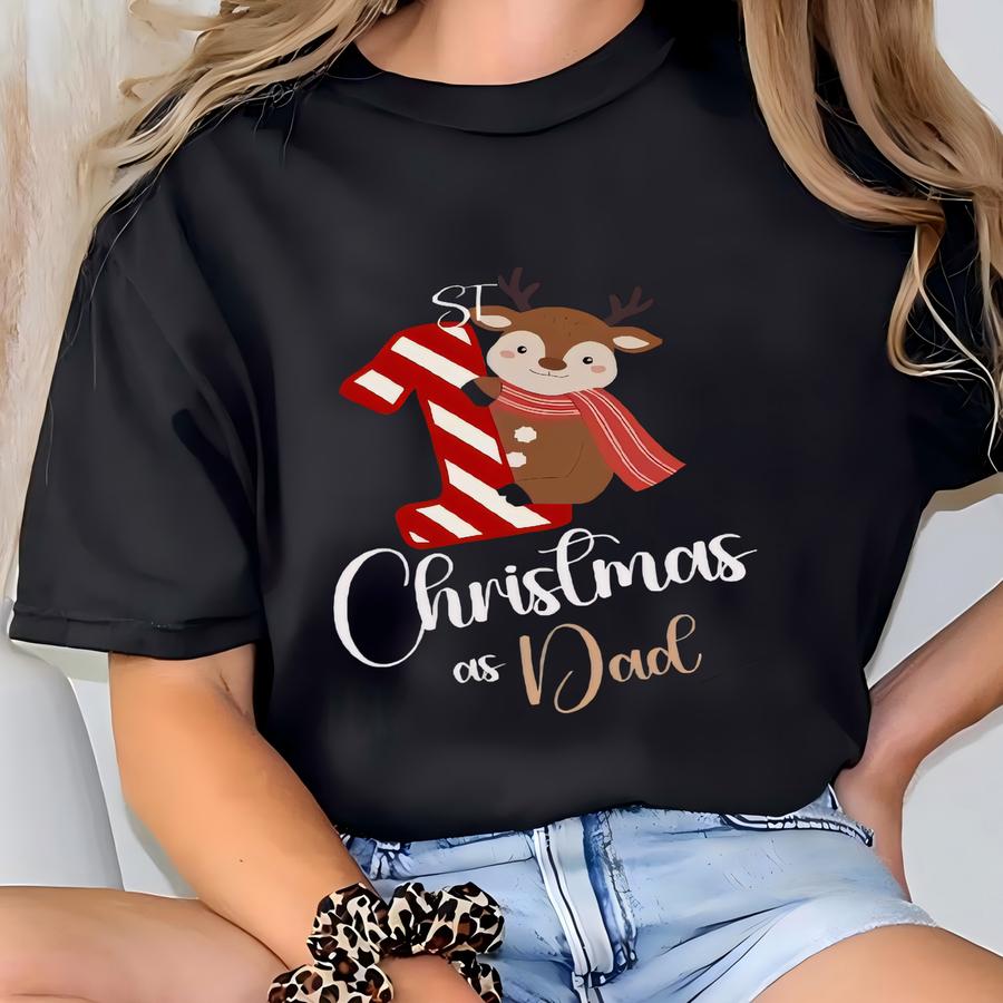 First Christmas Of Family Shirt, First Christmas As Mom, Personalized First Christmas Family Matching Shirts, My First Christmas Shirt T-shirt