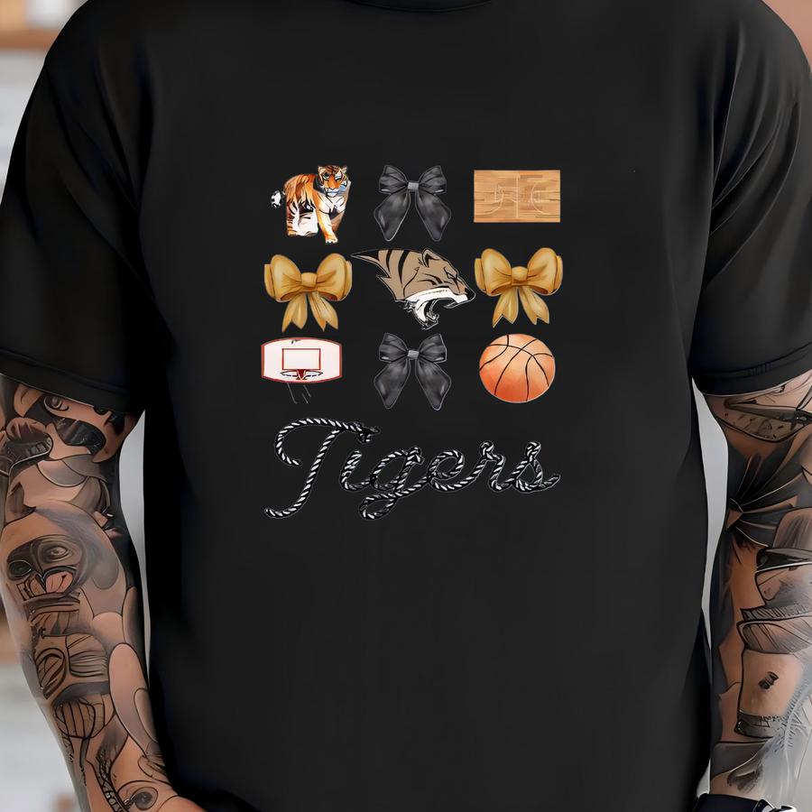 Custom Bow Youth Basketball Sweatshirt, Custom School Sweatshirt, Basketball Sweatshirt, Basketball Team, Team Sweatshirt, Basketball Mom T-shirt