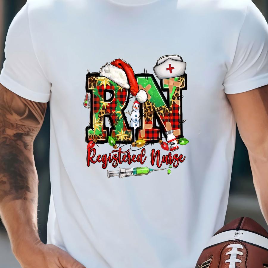 Christmas Rn Sweatshirt, Registered Nurse Holiday Sweater ,nurse Christmas Tee, Registered Nurse Gift Tee, Registered Nurse Christmas Gift T-shirt