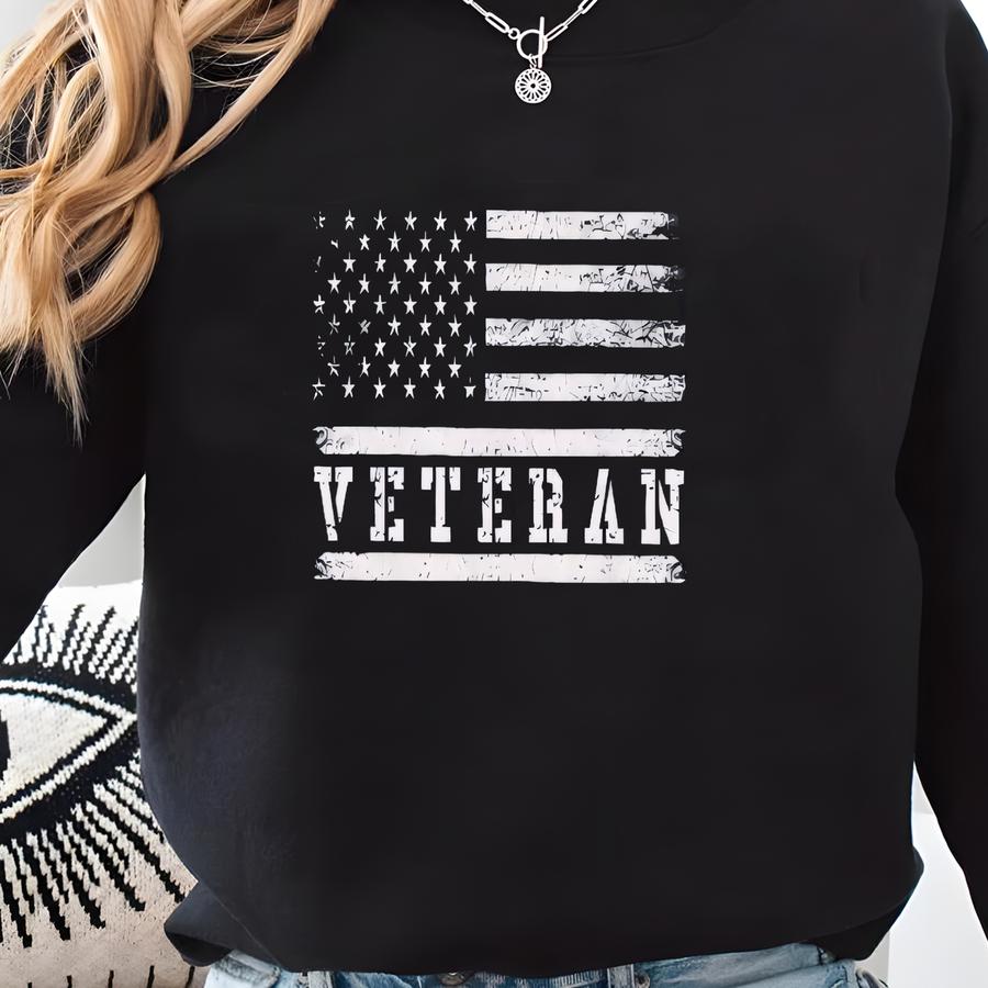 American Flag Veteran Shirt, Veteran Shirt, Veterans Day Shirts, Gift For Veterans, Thank You Gift, Patriotic Shirt, Military Shirts Sweatshirt