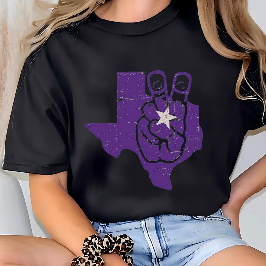 Tcu - Horned Frogs School Sprit Shirt - State Of Texas T-shirt