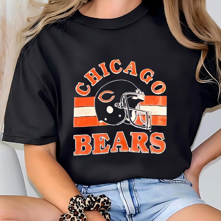 Vintage T Shirt Tee Size Small S Football Illinois Soldier Field Da Bears 1990s 90s T-shirt