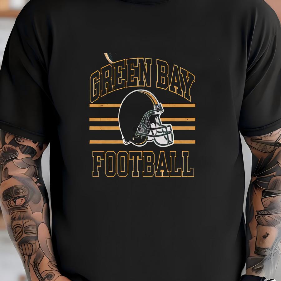Green Bay Football Sweater: Retro Game Day Unisex Tee T-shirt