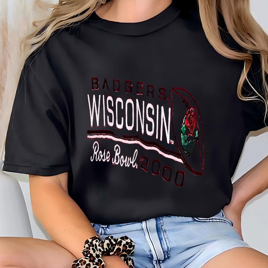 Vtg Badgers Tshirt Size L T-shirt