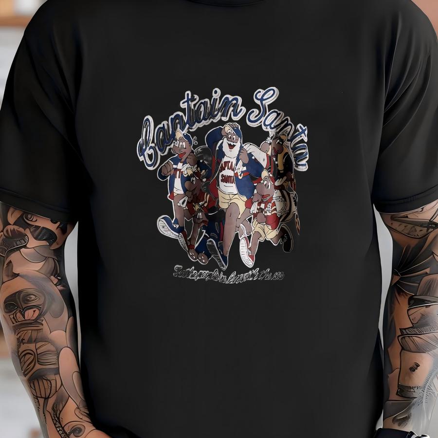 Captain Santa Crewneck Sweatshirt Large T-shirt