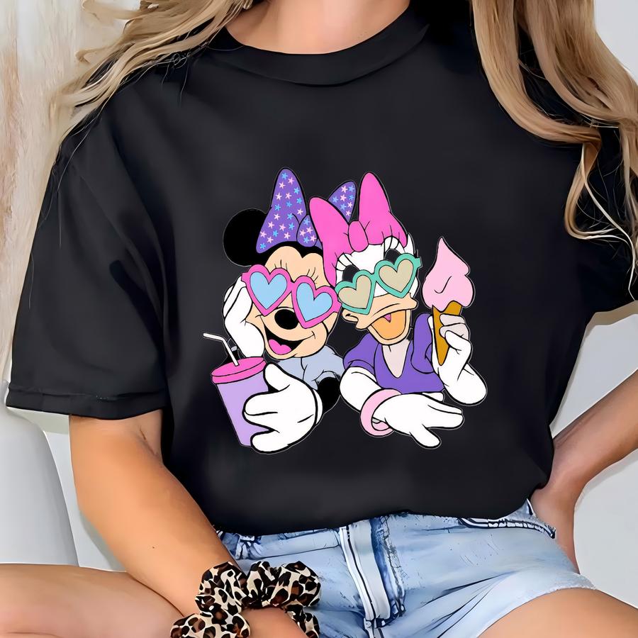® Mouse And Daisy Duck Shirt, Besties Shirt, Girls Trip Shirt, Girls Weekend Shirt, Snacks Shirt T-shirt