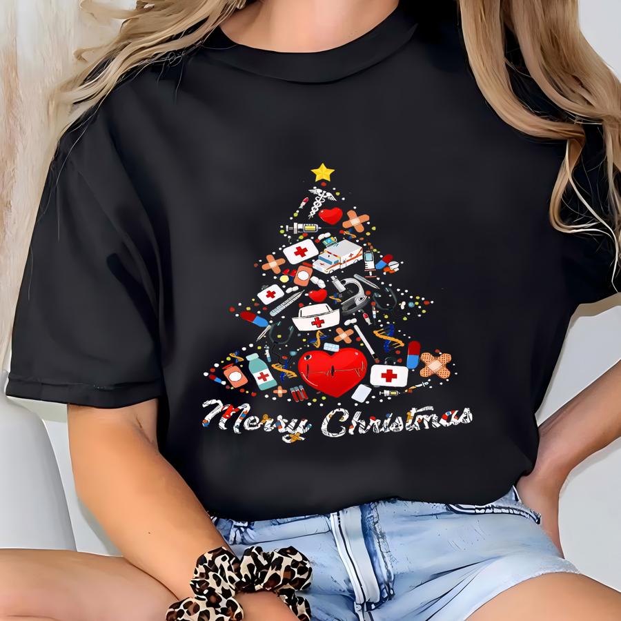 Nurse Christmas Sweatshirt, Doctor Christmas Sweater, Nurse Xmas Crewneck, Nurse Christmas Gift, Medical Christmas Sweatshirt T-shirt
