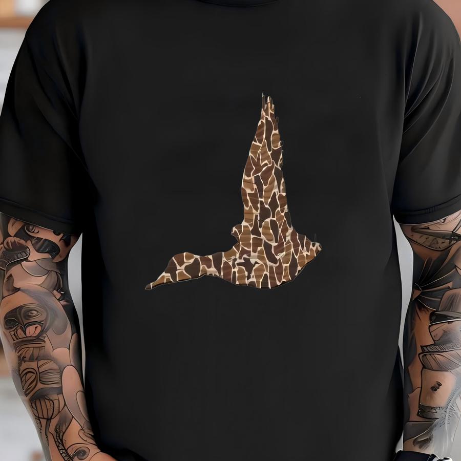 Camo Duck Hat: Custom Cotton Blend Rope Cap T-shirt