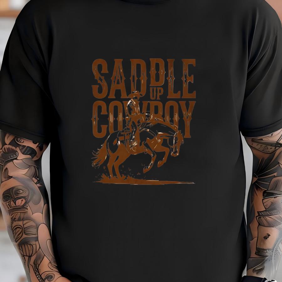Saddle Up Cowboy Western Shirt, Cowgirl Hoodie, Western Graphic Tee, Country Music, Cowgirl Aesthetic, Country Shirt, Cowgirl Gift T-shirt
