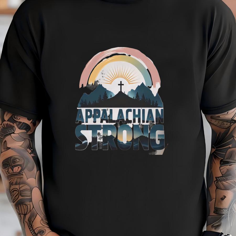 Appalachian Strong Western Graphic Tee, Hurricane Helene, Motivational Shirt, North Carolina Shirt, Tennessee Shirt, Inspirational Tee T-shirt