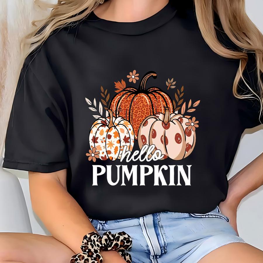 O Pumpkin Sweatshirt, Cute Pumpkin Shirt, Pumpkin Lover Shirt, Fall Season Shirt, Thanksgiving Women's Tee, Spooky Season Tee T-shirt