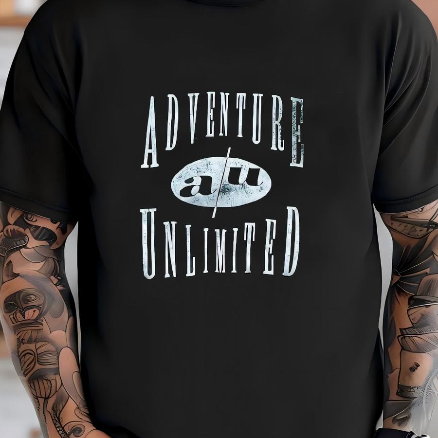 Men's Vintage 90's Adventure Unlimited Forest Green Crewneck Sweatshirt Sz M T-shirt