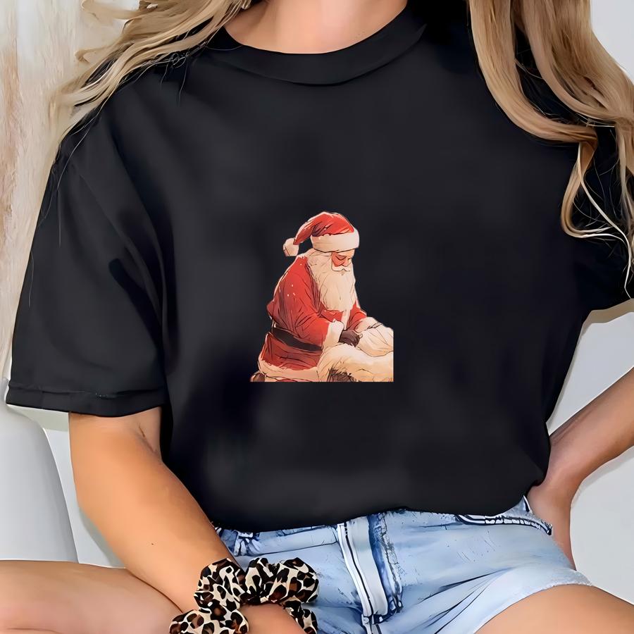 Baby Jesus Christmas Sticker: Santa Holiday Decor, Waterproof T-shirt